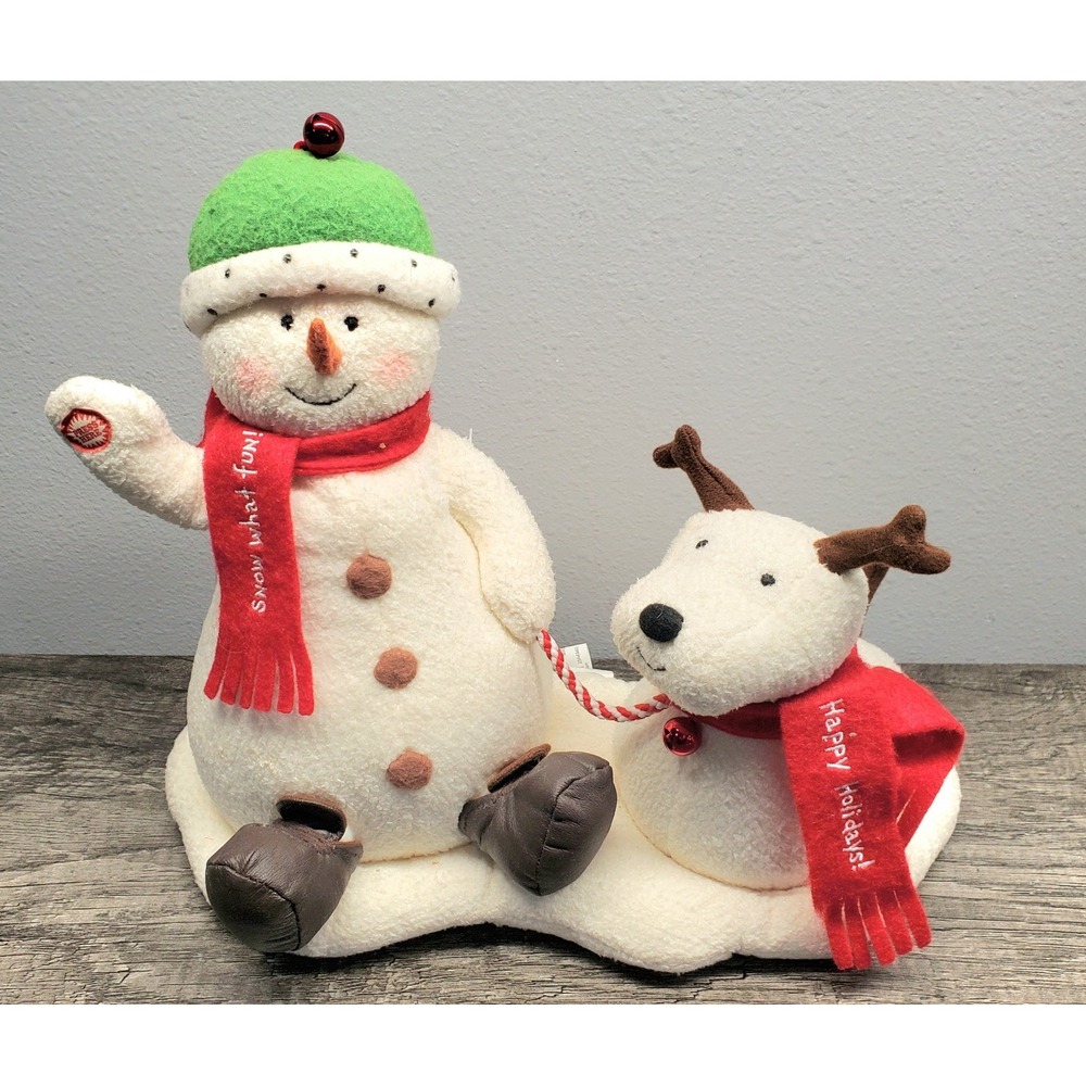 Hallmark 2004 Jingle Pals SNOW WHAT FUN Animated Singing Snowman Holiday EUC